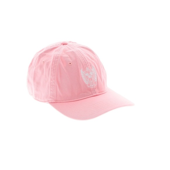 NWT VICTORIAS SECRET PINK Palm Tree Crest Adjustable Baseball Hat - Picture 1 of 2